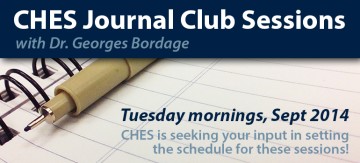 Seeking Input in Scheduling Journal Club Sessions with Dr. Georges Bordage